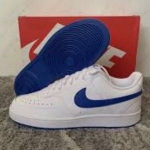 White And blue Nike Court Vision Size 11 In Men